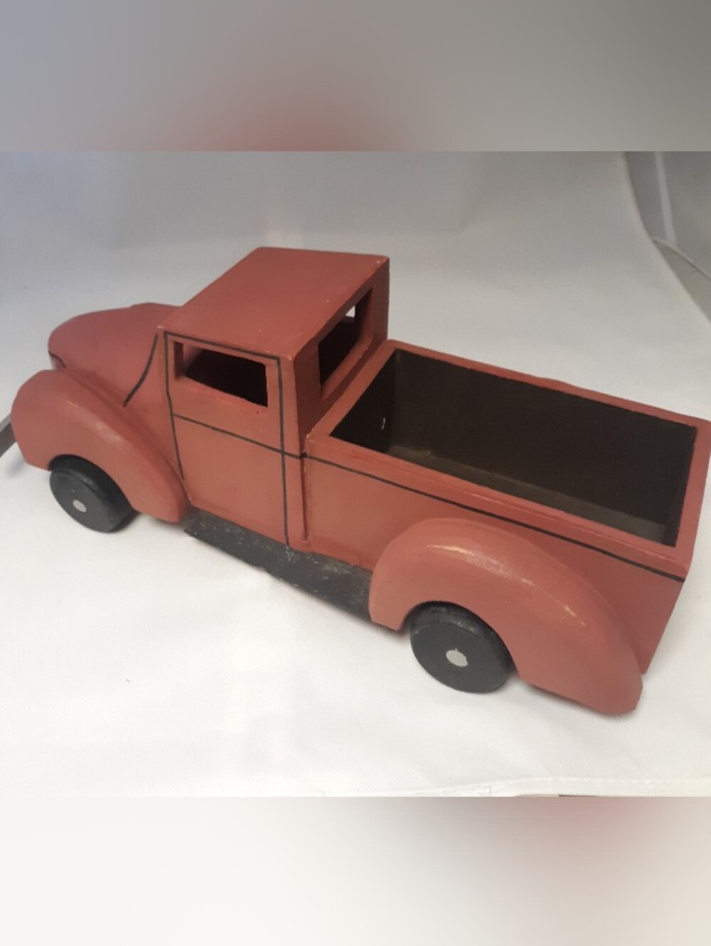 Large Red Vintage Pickup Truck Decor